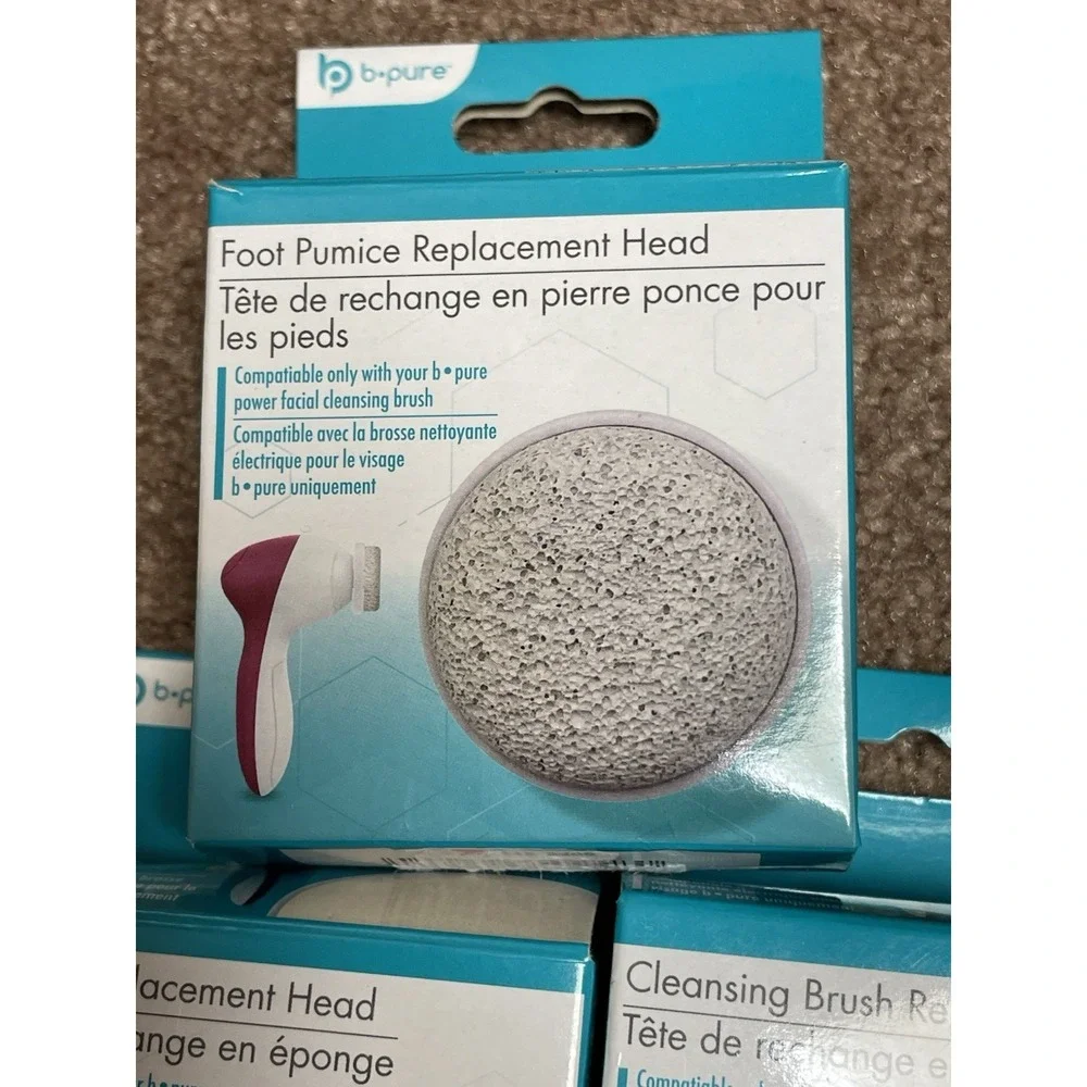 b·pure Power Facial Cleansing Brushes Replacement Brush Heads 3 Heads NIB‎